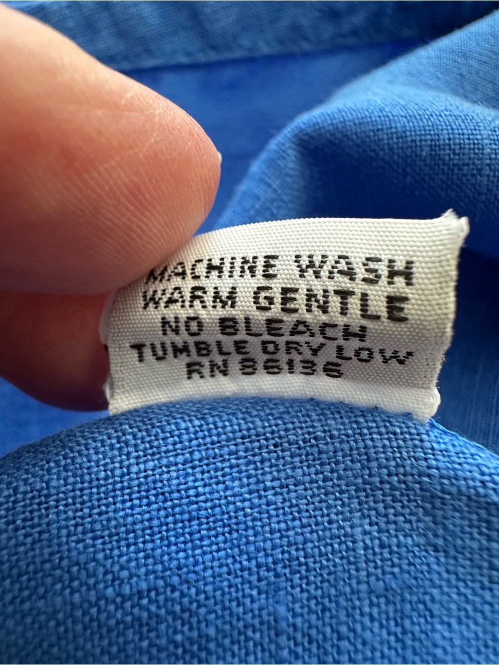 bryn Walker linen French blue dress, size large - Picture 13 of 15